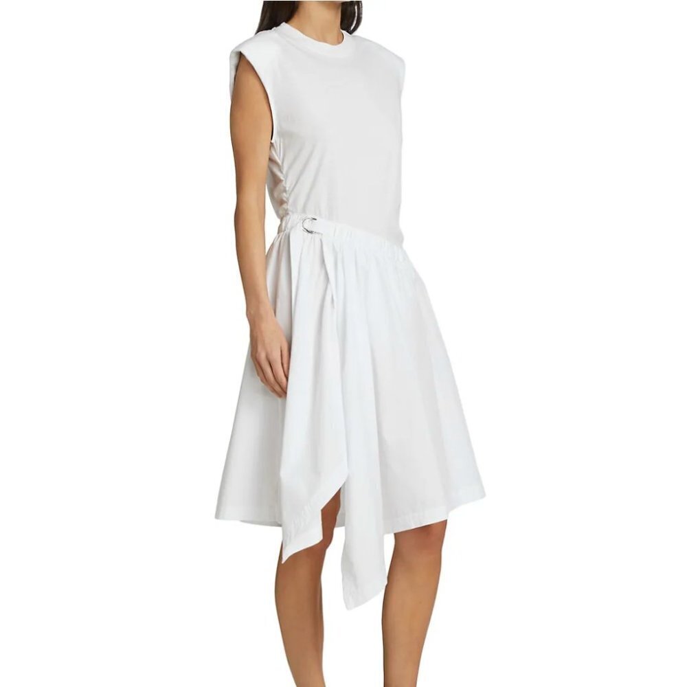 NWOT Derek Lam 10 Crosby Corey Cotton Asymmetric Dress